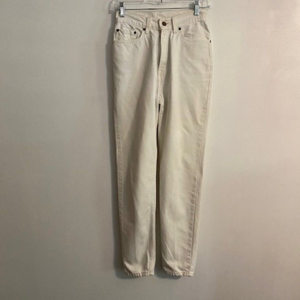 Levi's 512 Vintage White Tapered Leg jeans, size 7